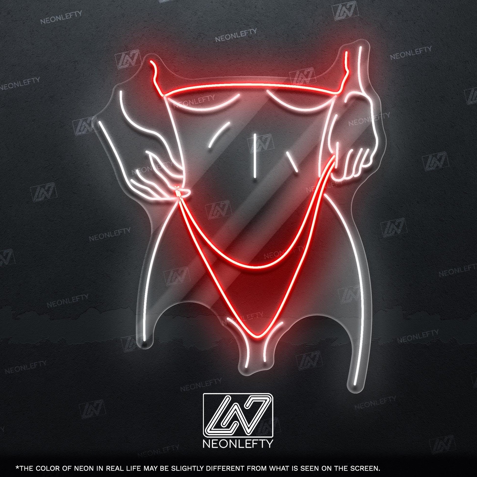 Sexy Girl - LED neon sign for bedroom, man cave, bachelor pad or adult-themed decor with minimalist erotic line art design
