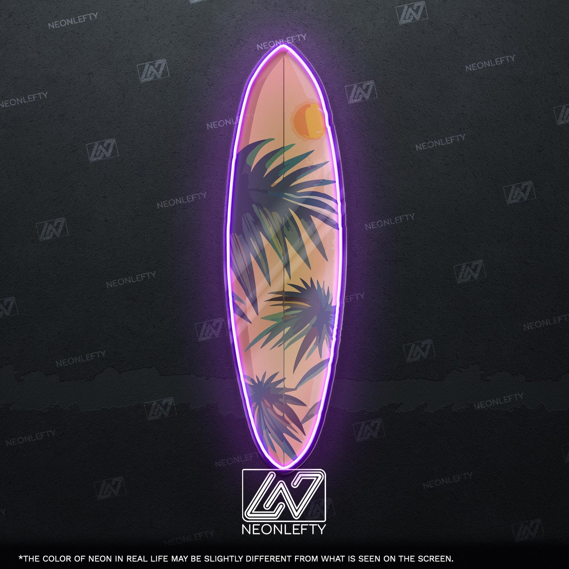 Surfboard Neon Sign