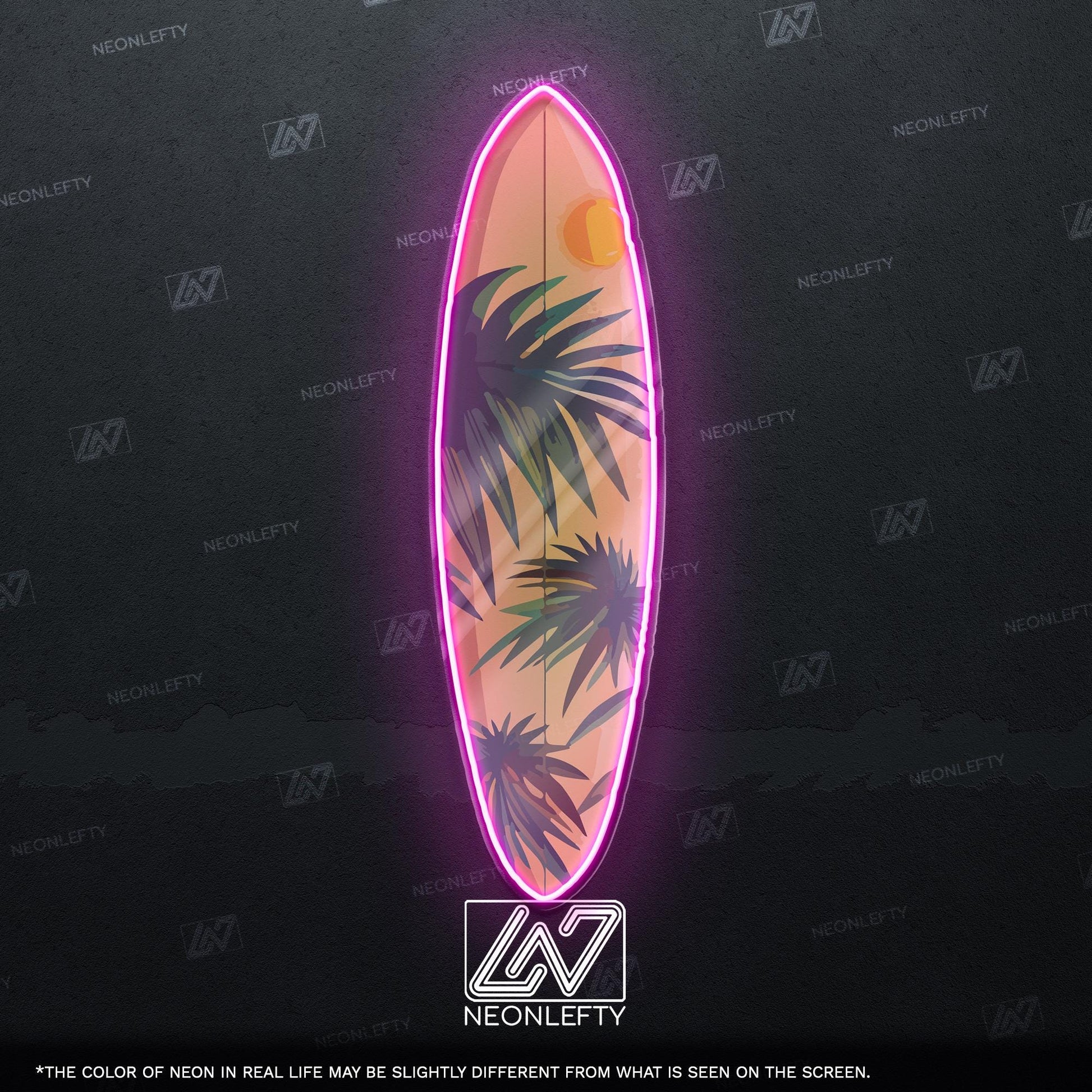 Surfboard Neon Sign