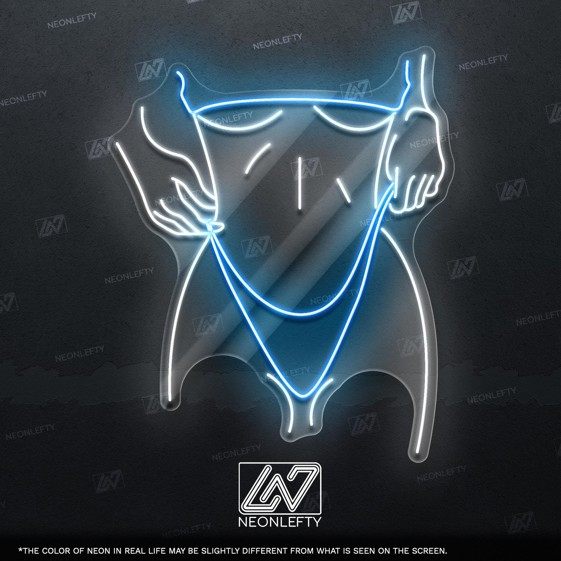 Sexy Girl - LED neon sign for bedroom, man cave, bachelor pad or adult-themed decor with minimalist erotic line art design