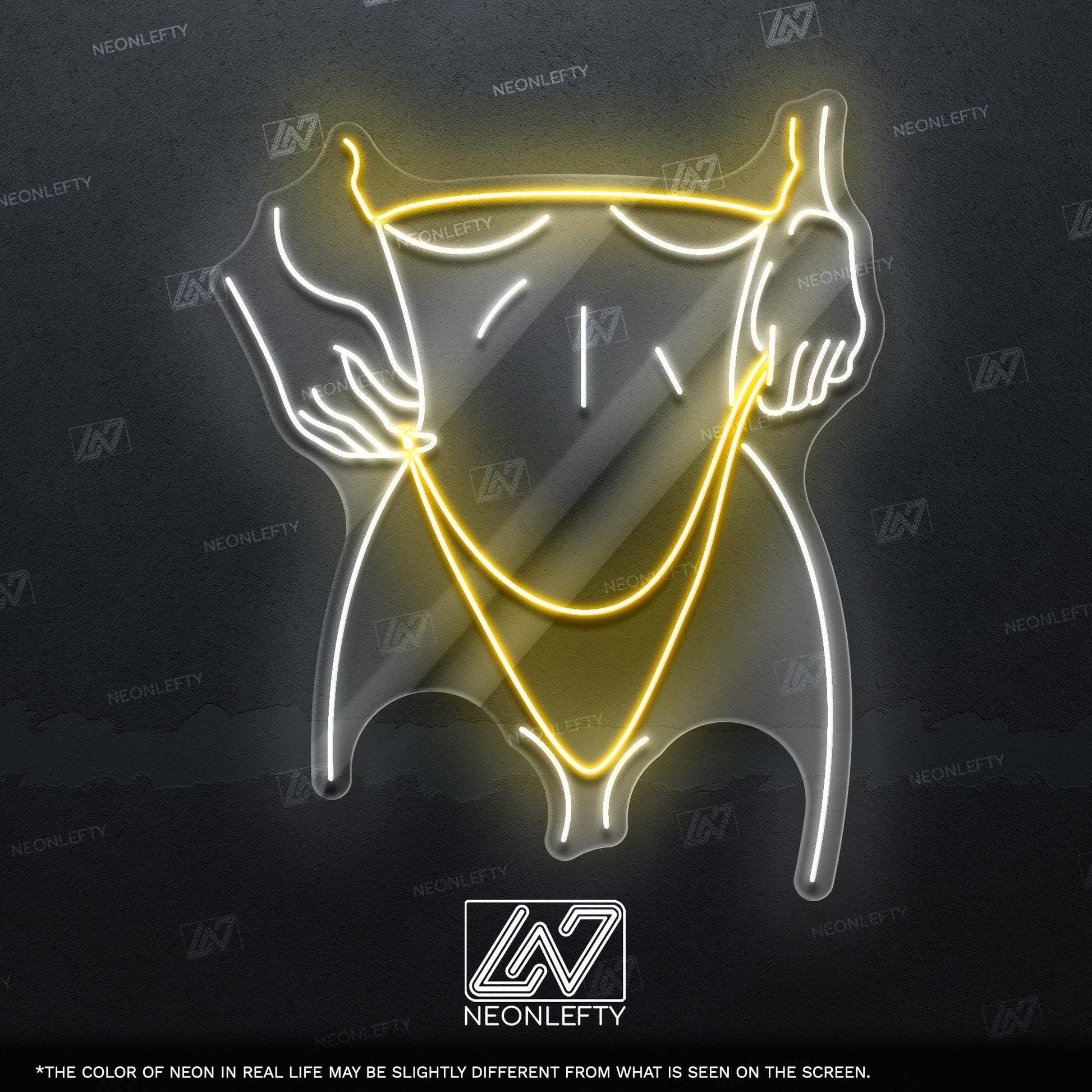 Sexy Girl - LED neon sign for bedroom, man cave, bachelor pad or adult-themed decor with minimalist erotic line art design