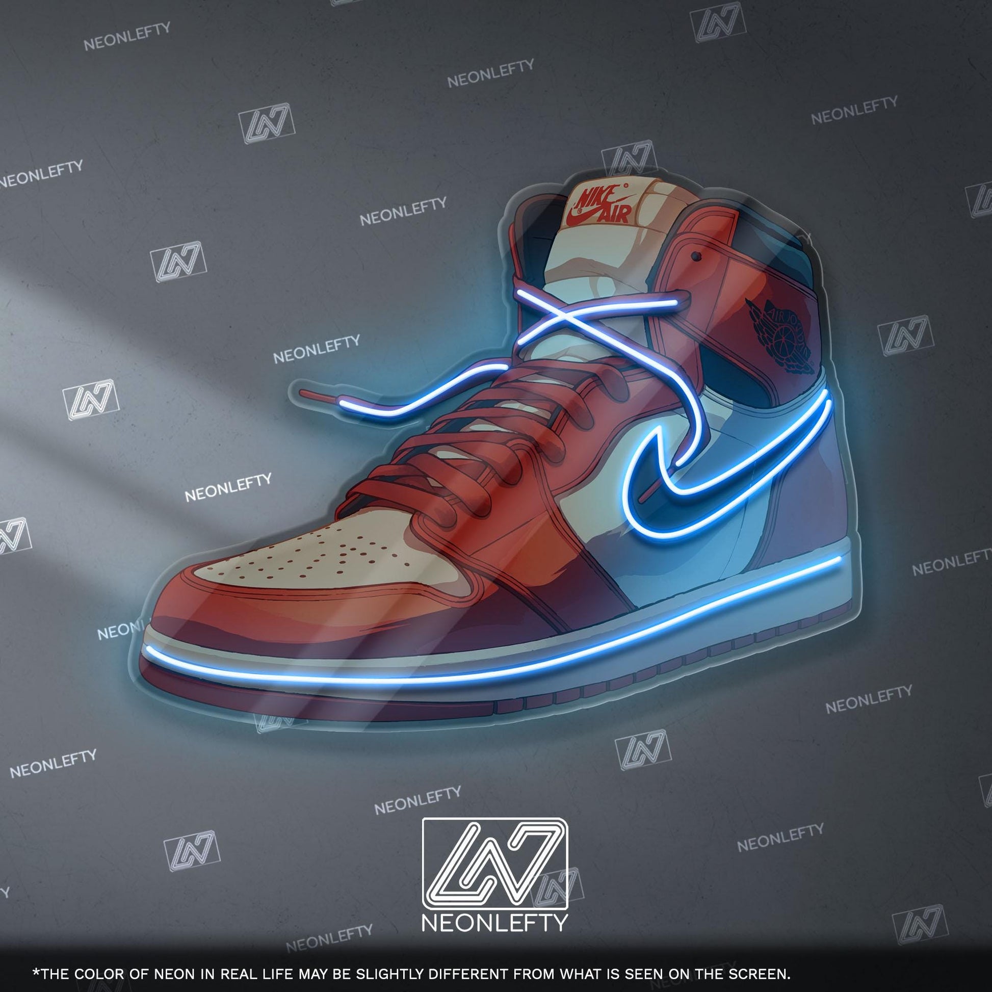 Red Sneaker Neon Sign – Streetwear LED Neon Light, Sneakerhead Wall Decor, Urban Hype Style Neon for Gaming Room & Studio
